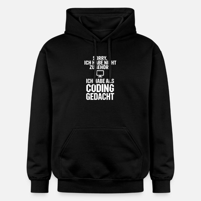 Entschuldigung Coding Kopf - Gildan Unisex Softstyle® Midweight Hoodie - Schwarz
