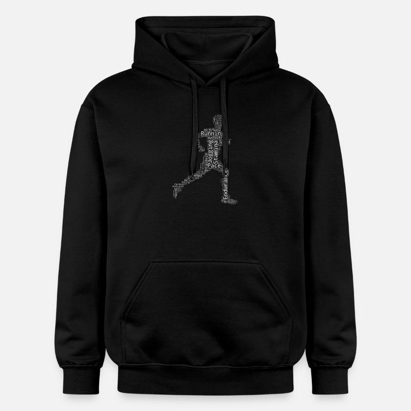 Geschenkidee für einen Running mit Running - Gildan Unisex Softstyle® Midweight Hoodie - Schwarz