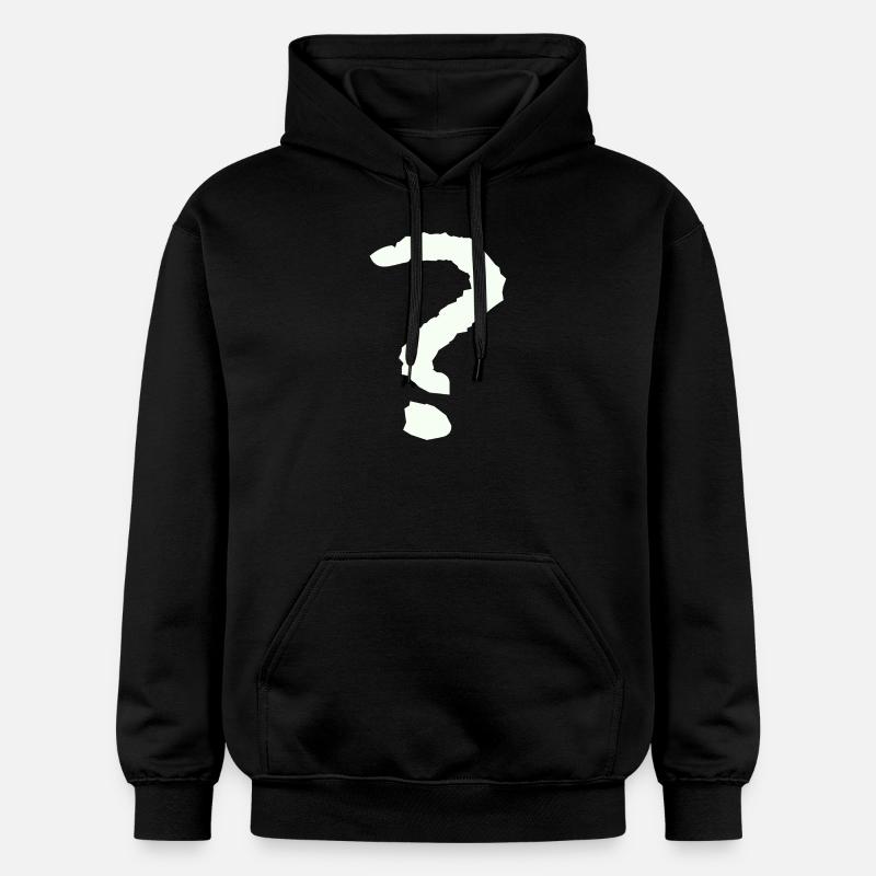 Points d’interrogation - Sweat à capuche Softstyle® Gildan Unisexe - noir