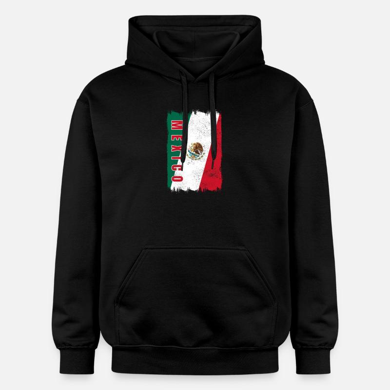 Drapeau du Mexique - Sweat à capuche Softstyle® Gildan Unisexe - noir