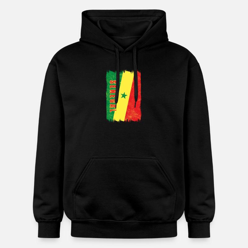 Drapeau du Sénégal - Sweat à capuche Softstyle® Gildan Unisexe - noir