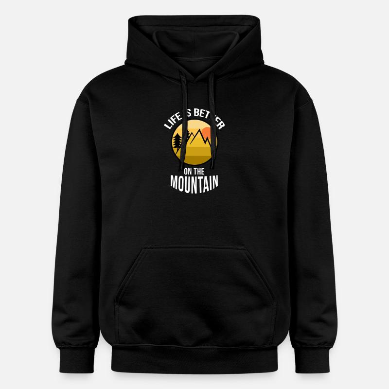 Wanderung Wandern Wanderer Statement Klettersteig - Gildan Unisex Softstyle® Midweight Hoodie - Schwarz