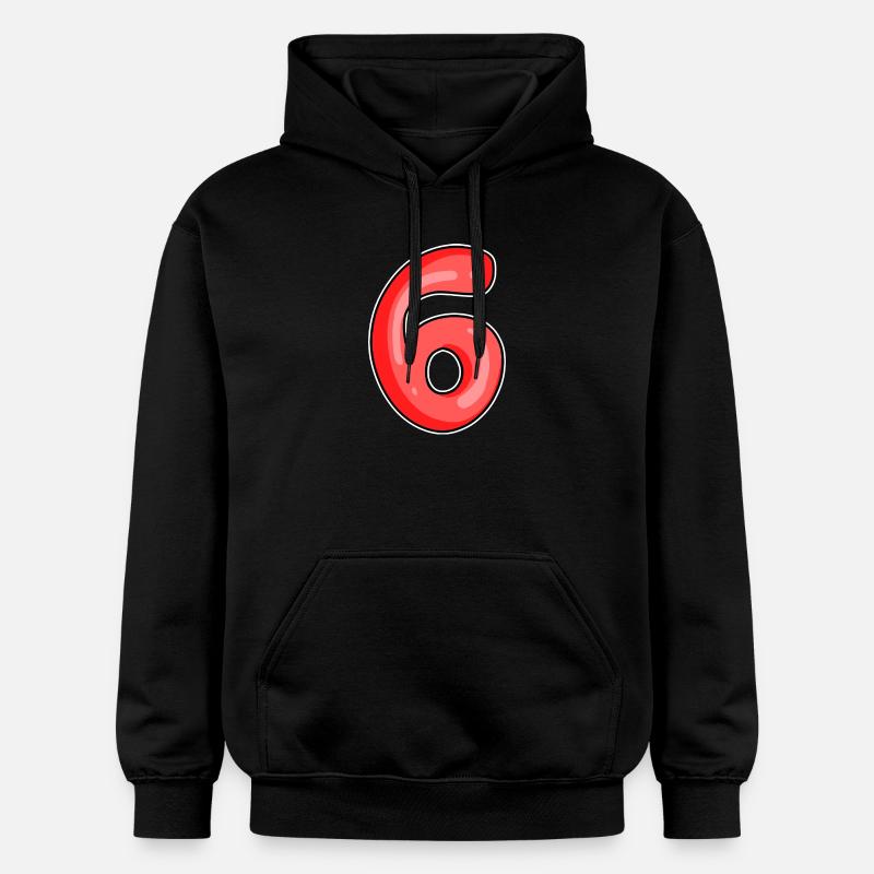 Numéro 6 Numéro - Sweat à capuche Softstyle® Gildan Unisexe - noir