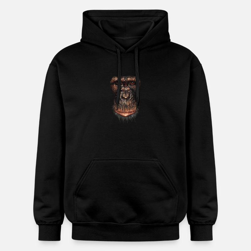 Singe - Sweat à capuche Softstyle® Gildan Unisexe - noir