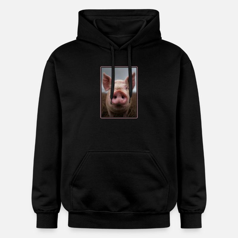 Cochon Cochon - Sweat à capuche Softstyle® Gildan Unisexe - noir