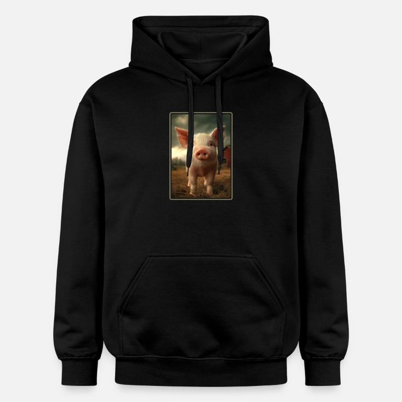 Cochon Cochon - Sweat à capuche Softstyle® Gildan Unisexe - noir