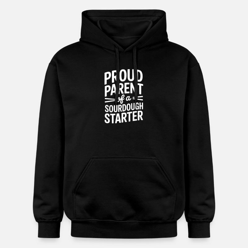 Stolzer Elternteil eines Sauerteigstarters - Gildan Unisex Softstyle® Midweight Hoodie - Schwarz
