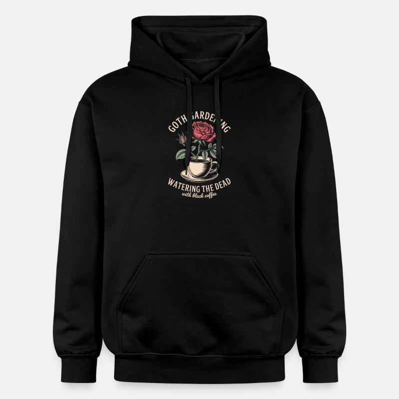 Goth Gardening Coffee Rose Cup - Sweat à capuche Softstyle® Gildan Unisexe - noir