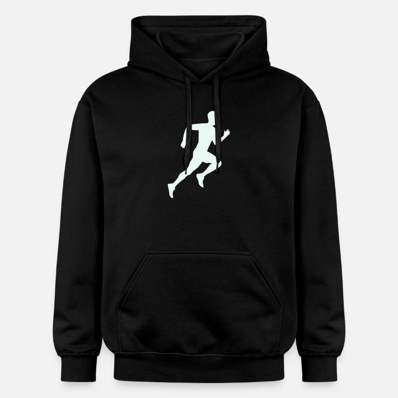 rennen_silhouette- - Sweat à capuche Softstyle® Gildan Unisexe - noir