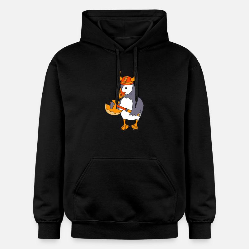 Macareux Papageientaucher - Sweat à capuche Softstyle® Gildan Unisexe - noir