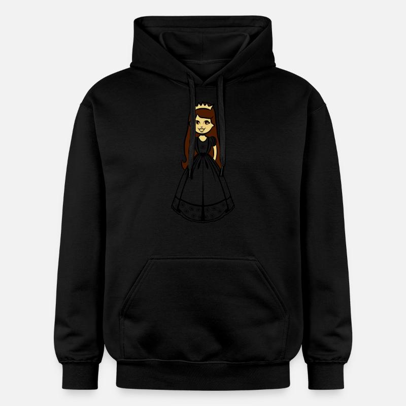 Prinzessin Mädchen Kind - Gildan Unisex Softstyle® Midweight Hoodie - Schwarz