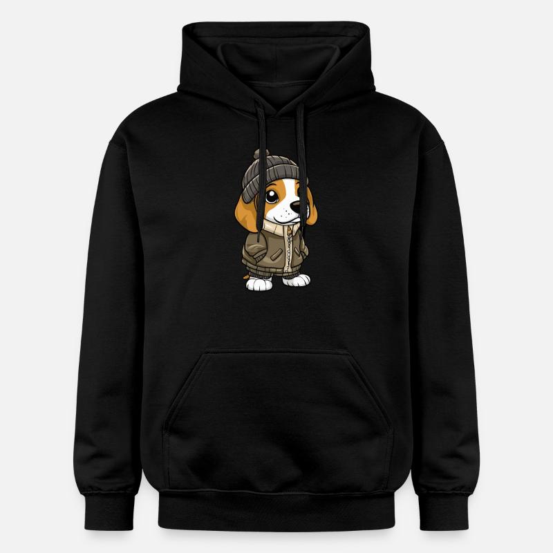 Beagle Chien Hiver - Sweat à capuche Softstyle® Gildan Unisexe - noir