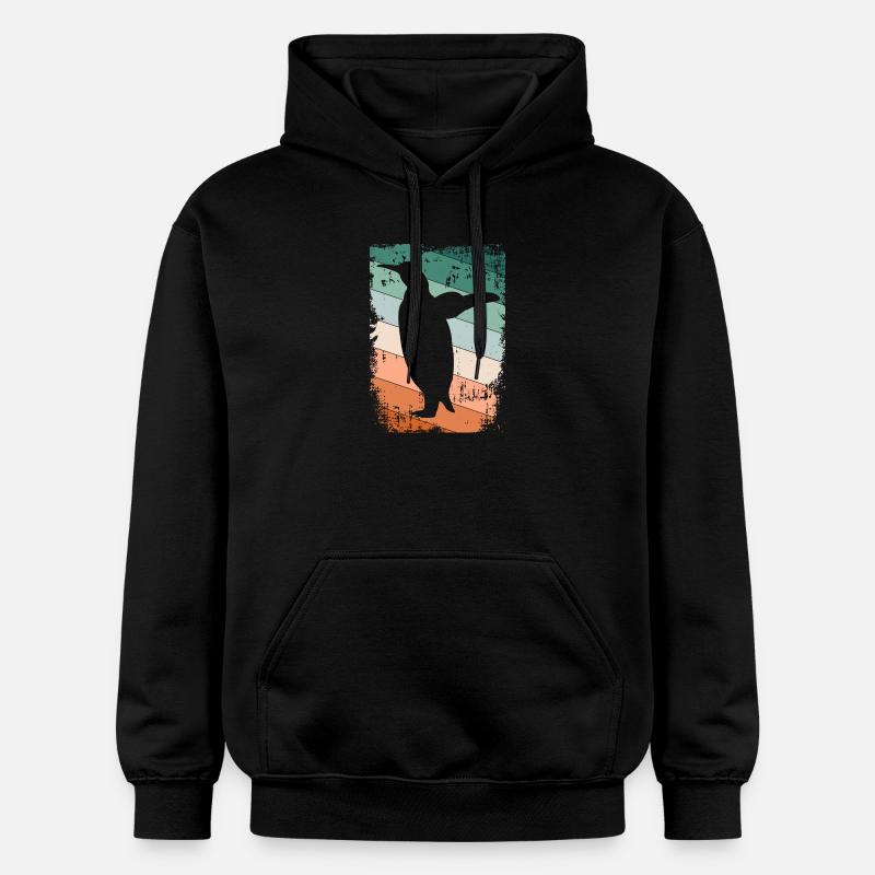 Pingouins - Sweat à capuche Softstyle® Gildan Unisexe - noir