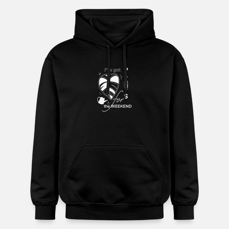 J’ai des plantes pour le week-end - Sweat à capuche Softstyle® Gildan Unisexe - noir