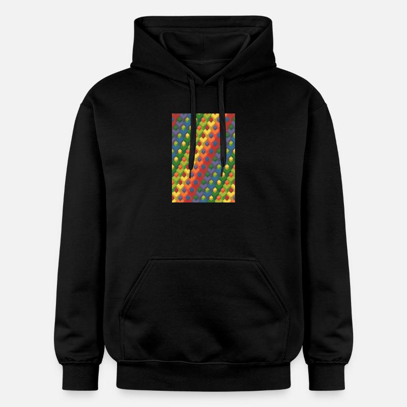 Grand gradient - Sweat à capuche Softstyle® Gildan Unisexe - noir