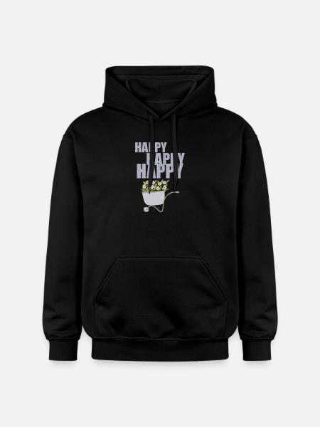 WHEELBARROWS HAPPY - Gildan Unisex Softstyle® Midweight Hoodie - black