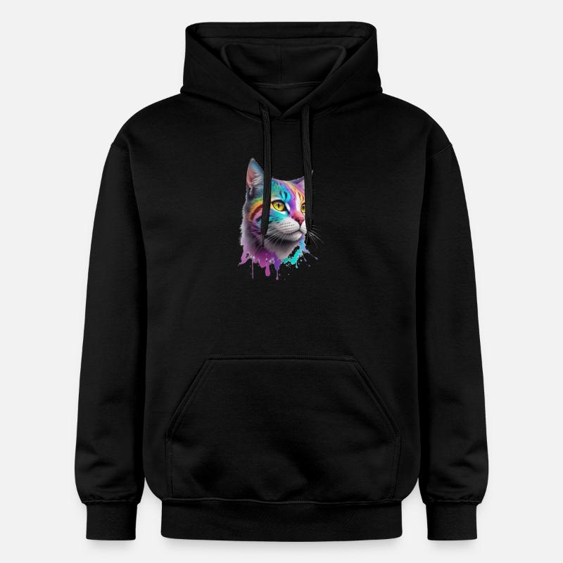 Chat - Sweat à capuche Softstyle® Gildan Unisexe - noir