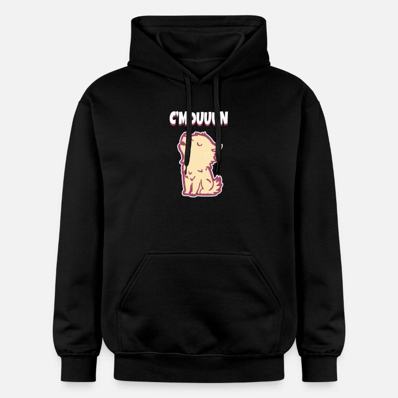 C’MON Howling Wolf Motivation - Sweat à capuche Softstyle® Gildan Unisexe - noir