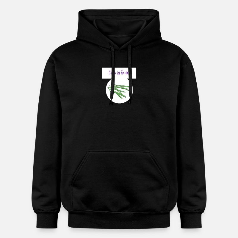 C'est la fin des haricots - Sweat à capuche Softstyle® Gildan Unisexe - noir