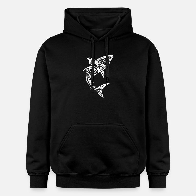 requin - Sweat à capuche Softstyle® Gildan Unisexe - noir