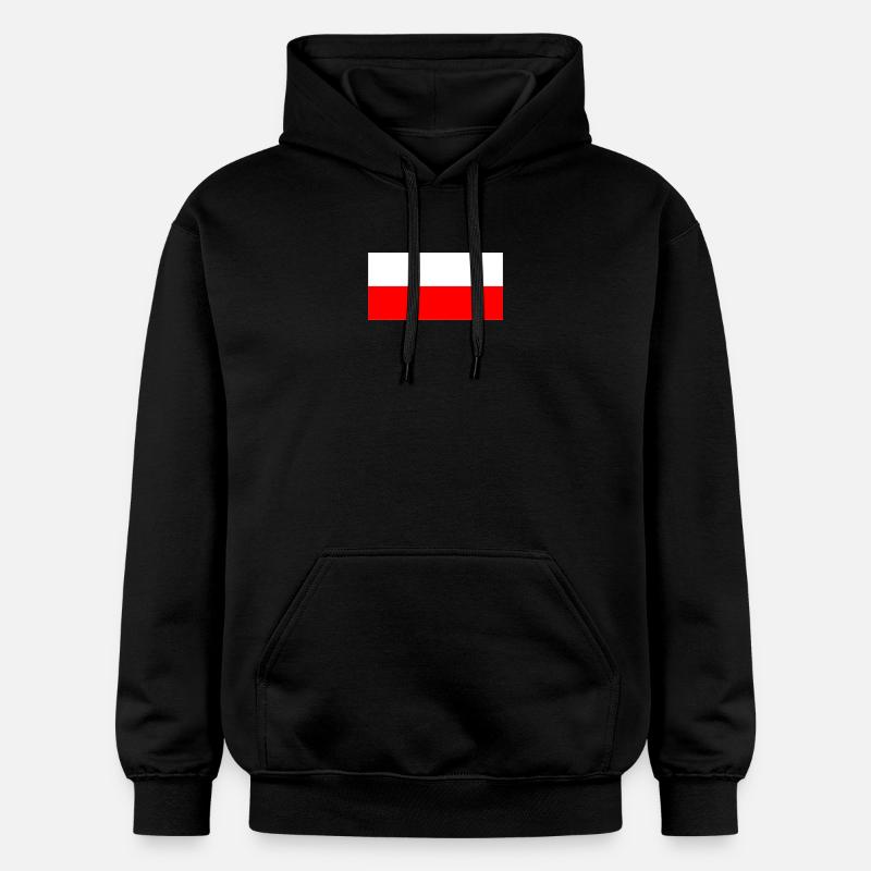 POLSKA Flaga - Sweat à capuche Softstyle® Gildan Unisexe - noir
