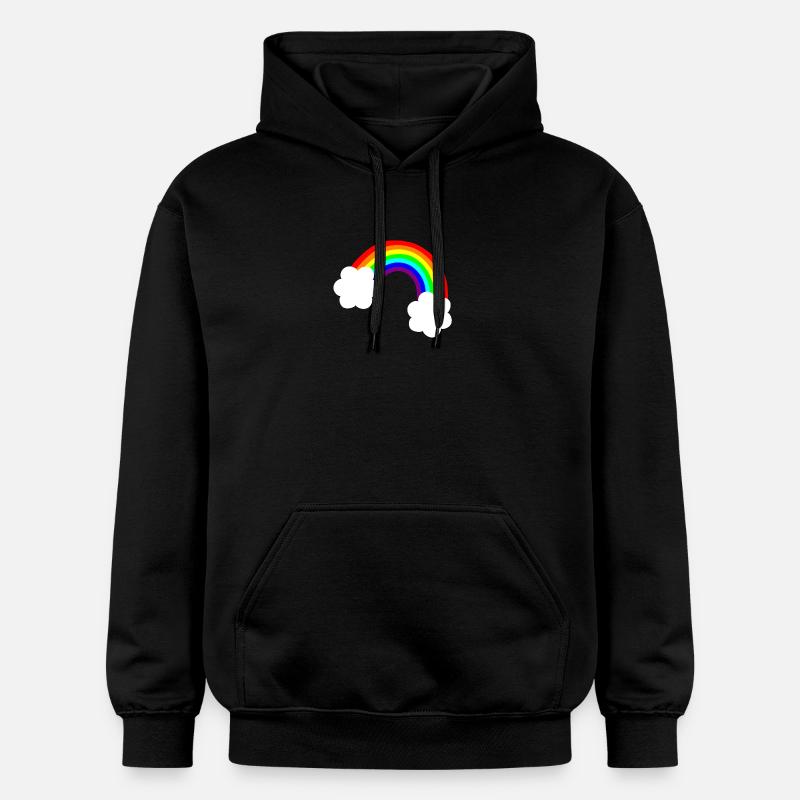 Regenbogen - Gildan Unisex Softstyle® Midweight Hoodie - Schwarz