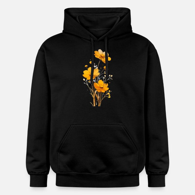 Fleurs - Sweat à capuche Softstyle® Gildan Unisexe - noir