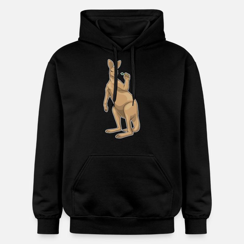 Fléchette kangourou Fléchette - Sweat à capuche Softstyle® Gildan Unisexe - noir