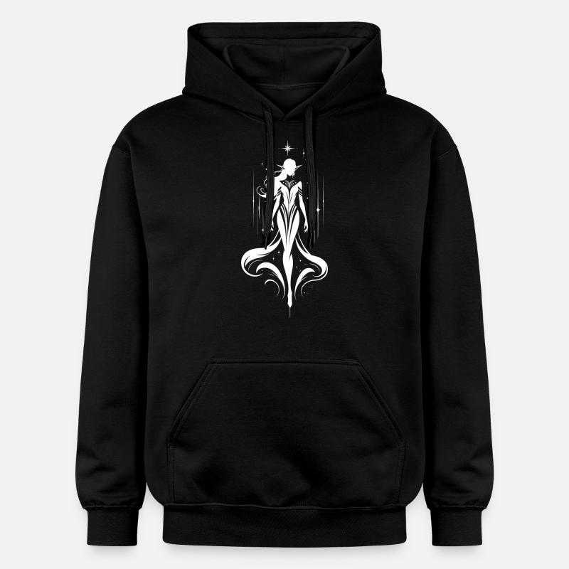 Elfe Starlit Elegance - Sweat à capuche Softstyle® Gildan Unisexe - noir