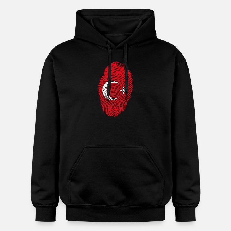 T-shirt imprimé "drapeau Turque" - Sweat à capuche Softstyle® Gildan Unisexe - noir