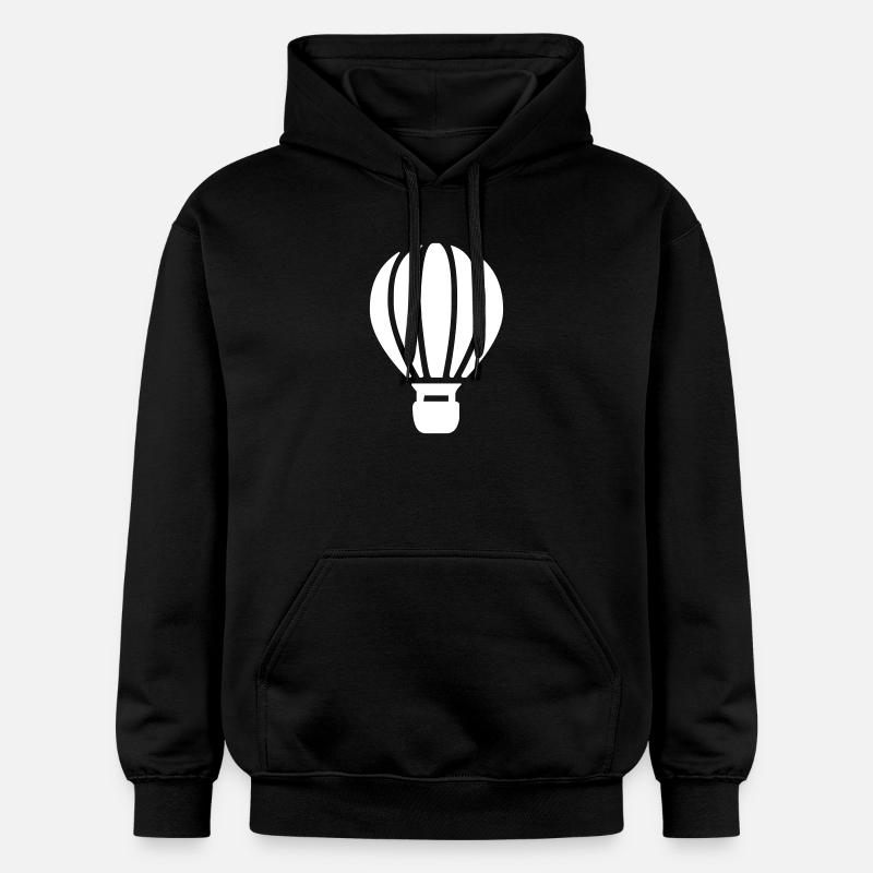 Une montgolfière - Sweat à capuche Softstyle® Gildan Unisexe - noir