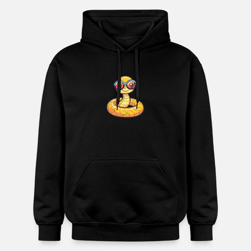Serpent Cobra Bande Dessinée Cool - Sweat à capuche Softstyle® Gildan Unisexe - noir