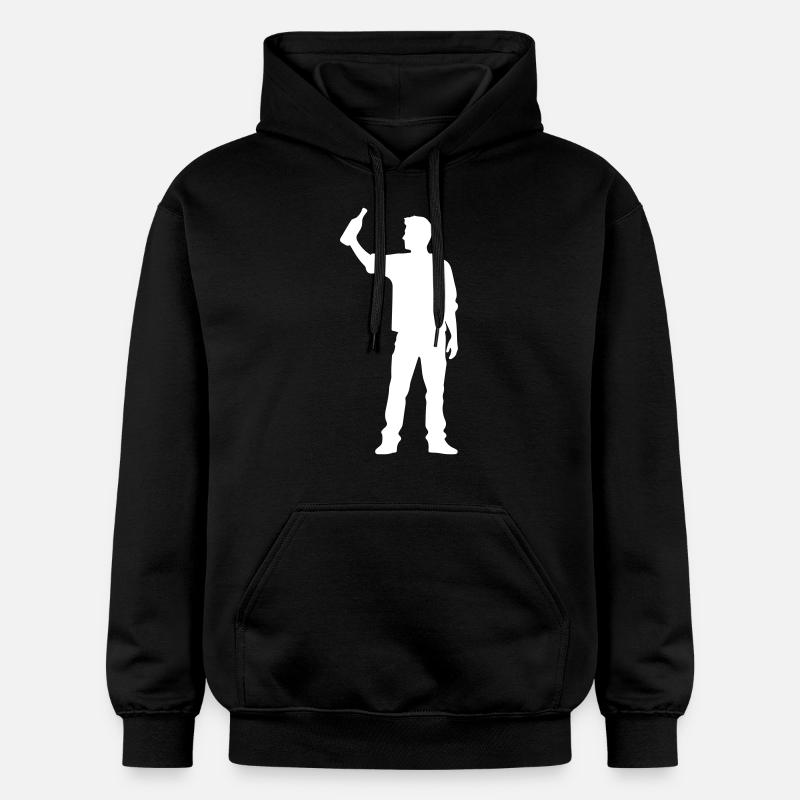 Silhouette de boisson - Sweat à capuche Softstyle® Gildan Unisexe - noir