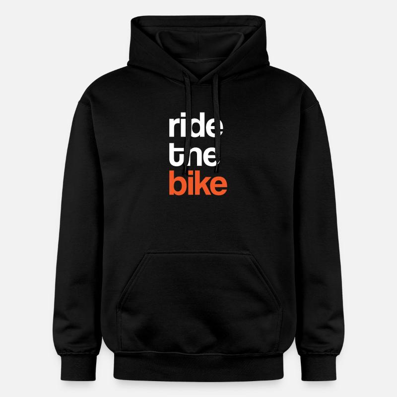 Faire du vélo - Sweat à capuche Softstyle® Gildan Unisexe - noir