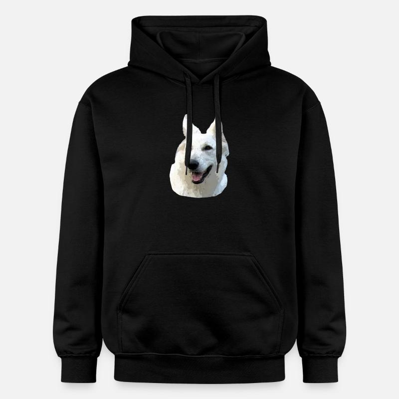 Berger Blanc - Sweat à capuche Softstyle® Gildan Unisexe - noir