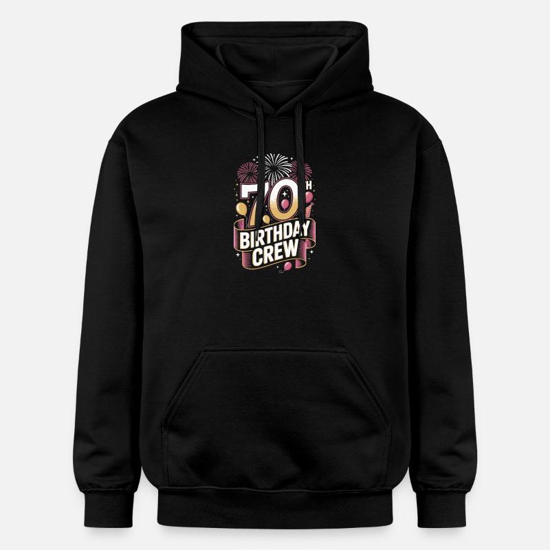 Équipage du 70e anniversaire - Sweat à capuche Softstyle® Gildan Unisexe - noir
