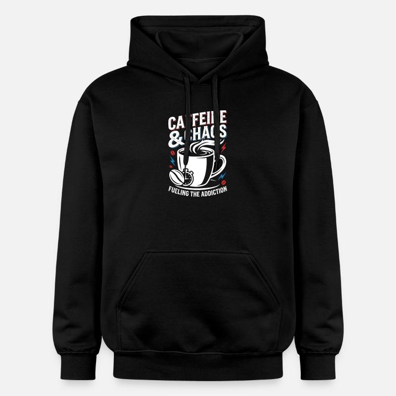Chaos du café - Sweat à capuche Softstyle® Gildan Unisexe - noir