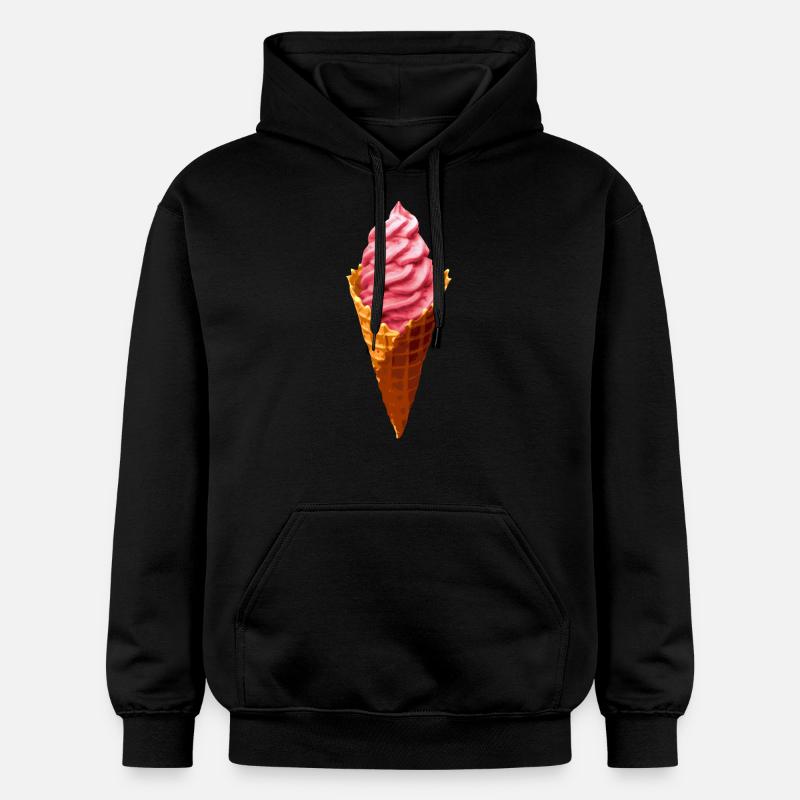 Cône de glace - Sweat à capuche Softstyle® Gildan Unisexe - noir