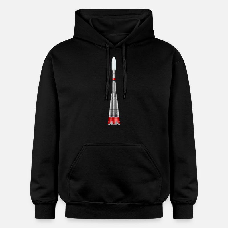 fusée Soyouz - Sweat à capuche Softstyle® Gildan Unisexe - noir