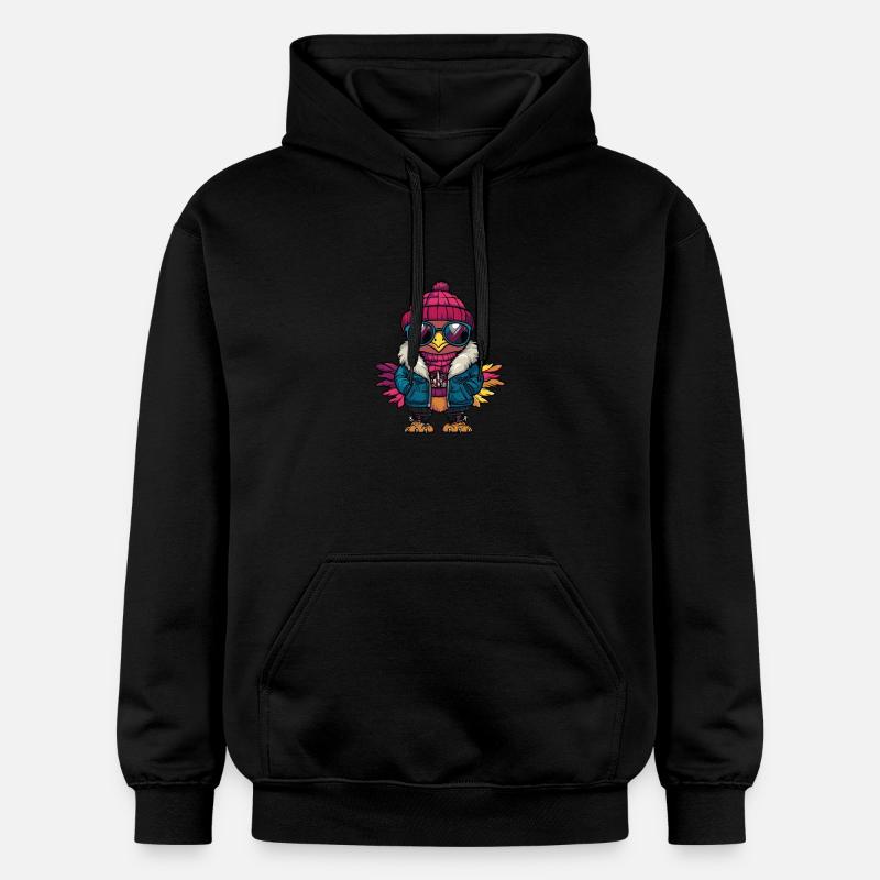 Dinde Hiver - Sweat à capuche Softstyle® Gildan Unisexe - noir