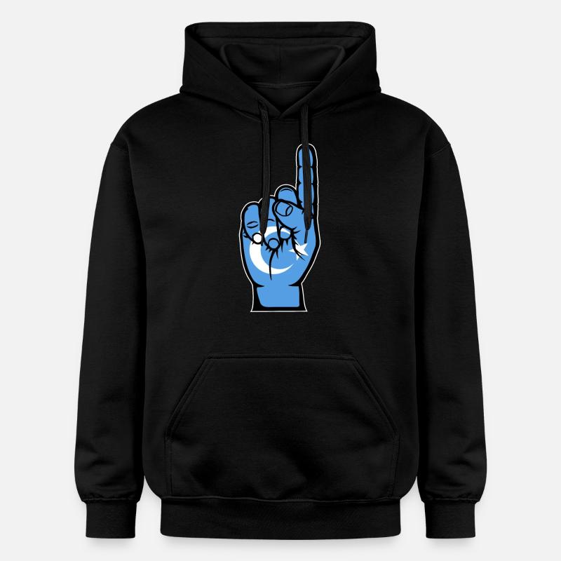 Drapeau ouïghour numéro 1 - Sweat à capuche Softstyle® Gildan Unisexe - noir