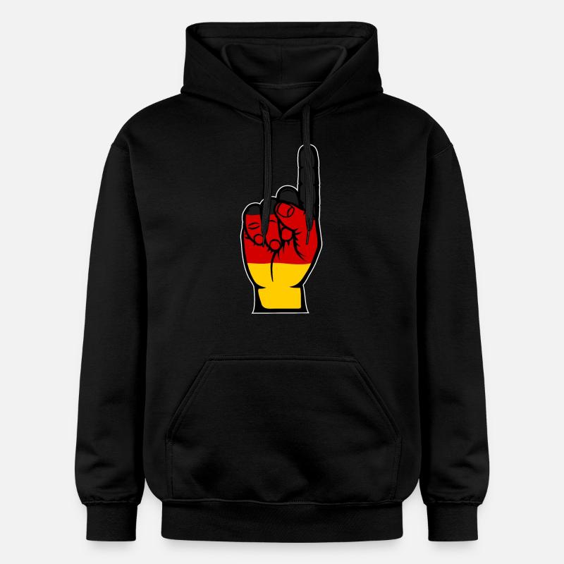 Drapeau allemand numéro 1 - Sweat à capuche Softstyle® Gildan Unisexe - noir