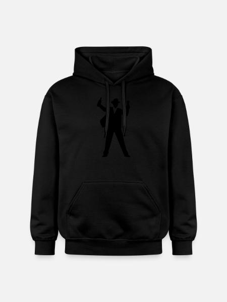 Booze Silhouette Party - Gildan Unisex Softstyle® Midweight Hoodie - black