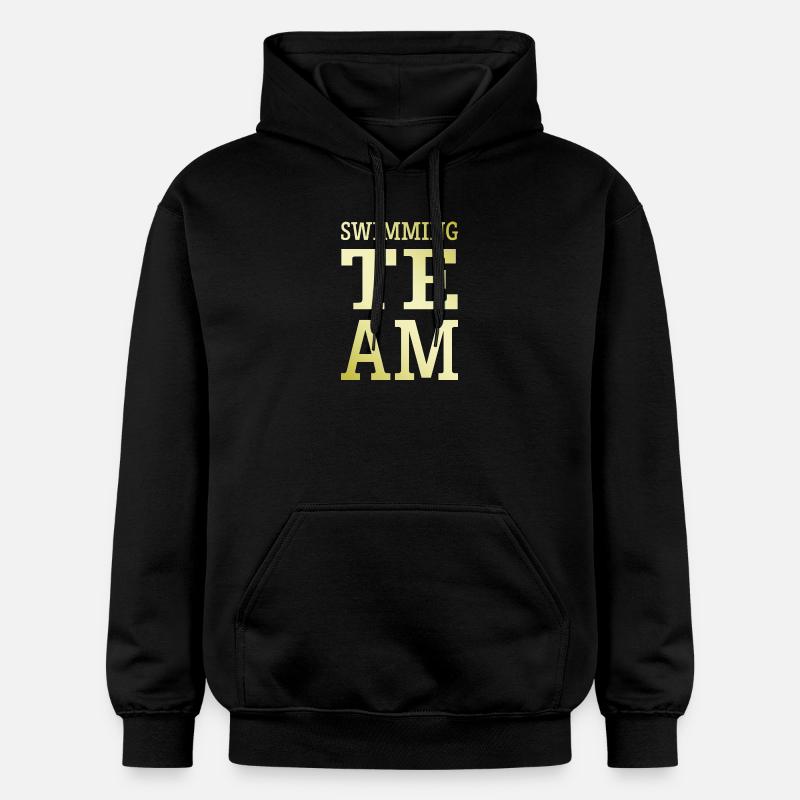 Équipe de natation - Sweat à capuche Softstyle® Gildan Unisexe - noir