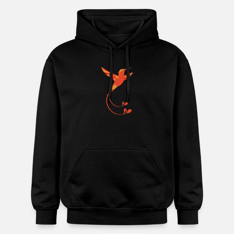 Couleurs de feu colibri - Sweat à capuche Softstyle® Gildan Unisexe - noir
