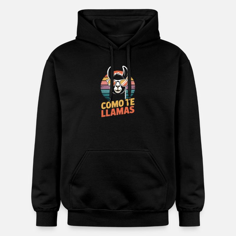 Como te llamas Lama - Sweat à capuche Softstyle® Gildan Unisexe - noir