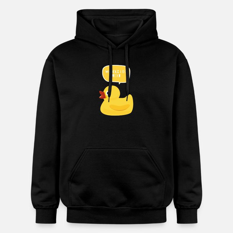 Waddle I Do Next Duck Design - Sweat à capuche Softstyle® Gildan Unisexe - noir
