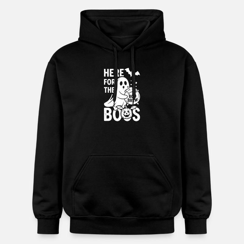 Halloween Ghost avec Boo Brew - Sweat à capuche Softstyle® Gildan Unisexe - noir