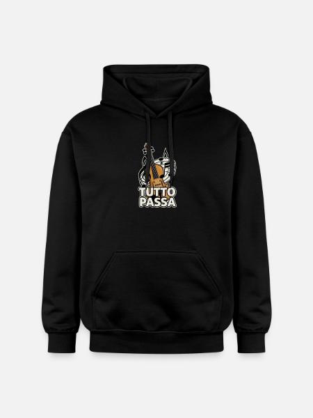 Tutto Passa Violine & Noten - Gildan Unisex Softstyle® Midweight Hoodie - Schwarz