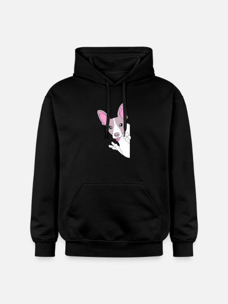 Rat Terrier - Gildan Unisex Softstyle® Midweight Hoodie - black
